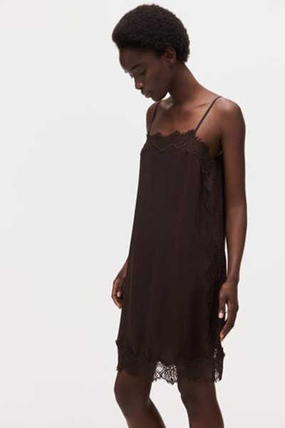 Платье с кружевной лентой из вискозы - H&M