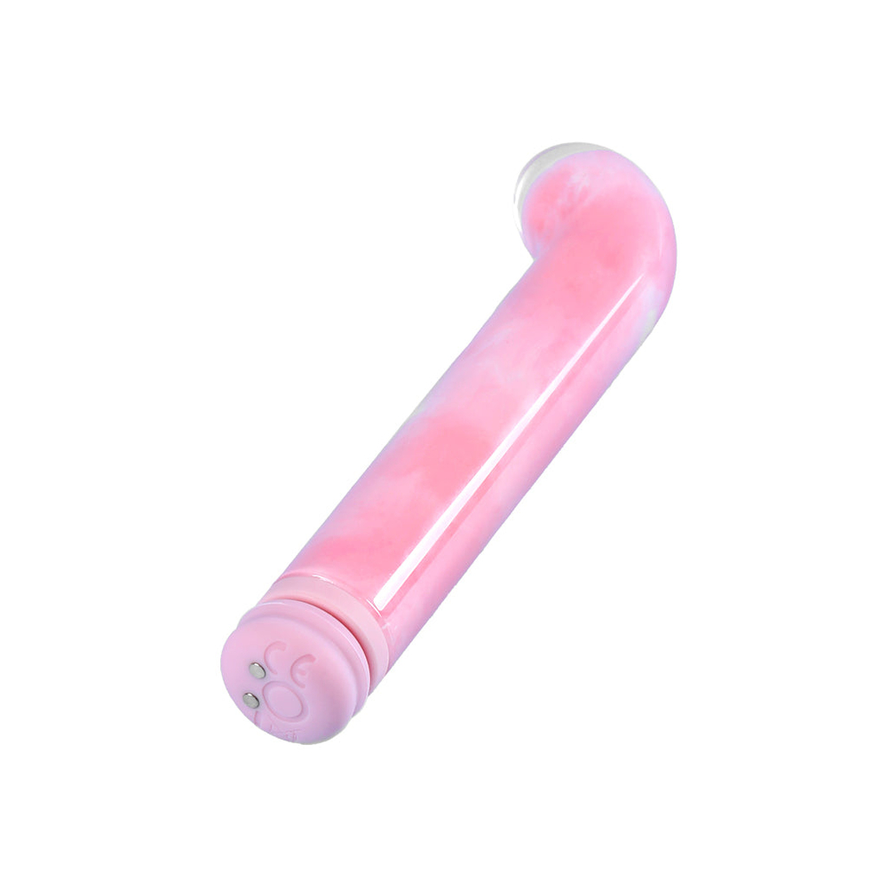 Компактный вибратор из стекла BeYourLover Magic Cane, розовый