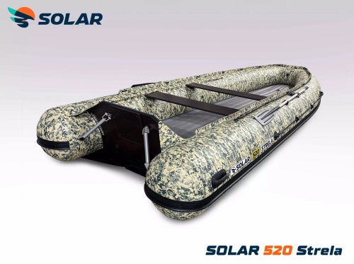 Лодка надувная моторная solar-520 strela jet tunnel
