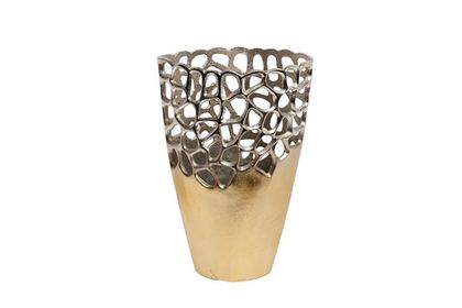 Ваза металлическая Соты Garda Decor 71PN-2191