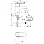 Смеситель Ideal Standard CERAPLAN III SLIM BC566AA  для умывальника