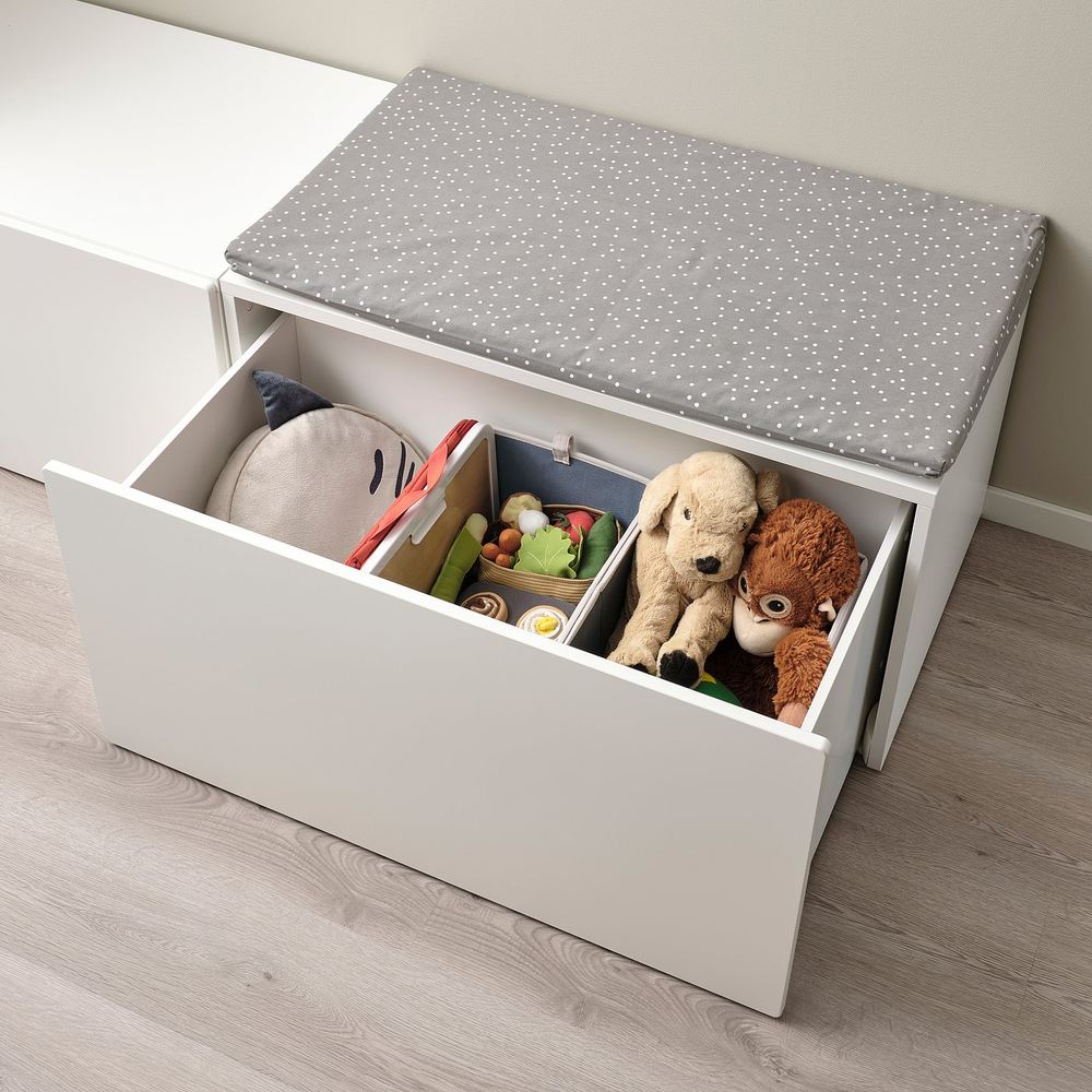 IKEA BARNDRÖM  (ИКЕА БАРНДРЁМ)  -  Коробка - бежевый 26х37х26 см