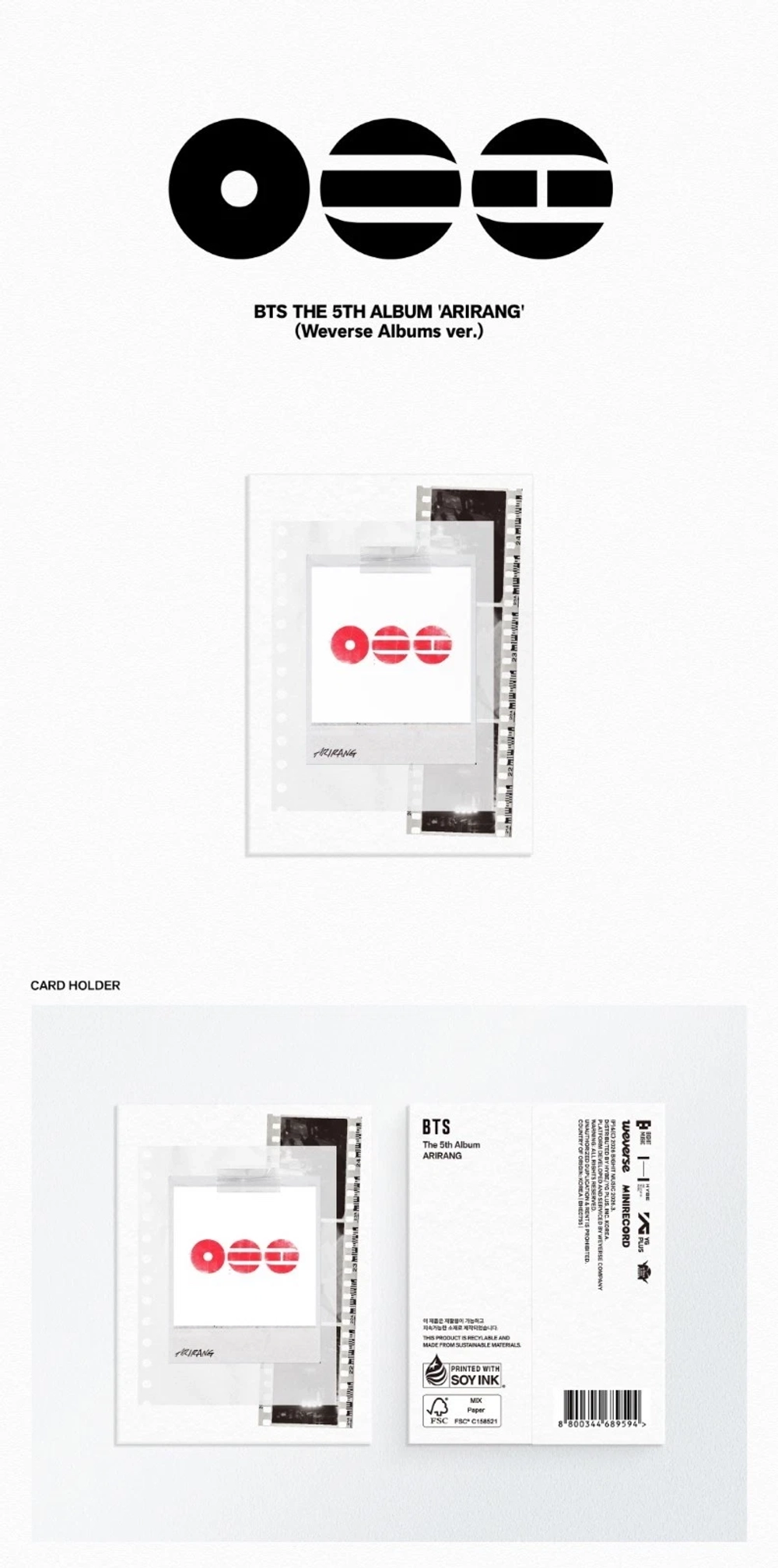 Альбом BTS - ARIRANG [Weverse Albums ver.]