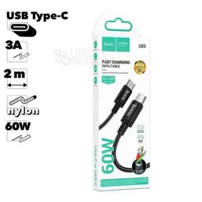 Кабель USB HOCO X89 2м Type-C чёрный