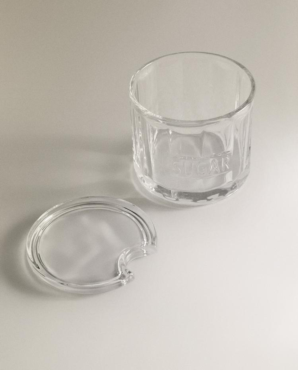 ZARA HOME САХАРНИЦА ИЗ СТЕКЛА С КРЫШКОЙ, ПРОЗРАЧНЫЙ