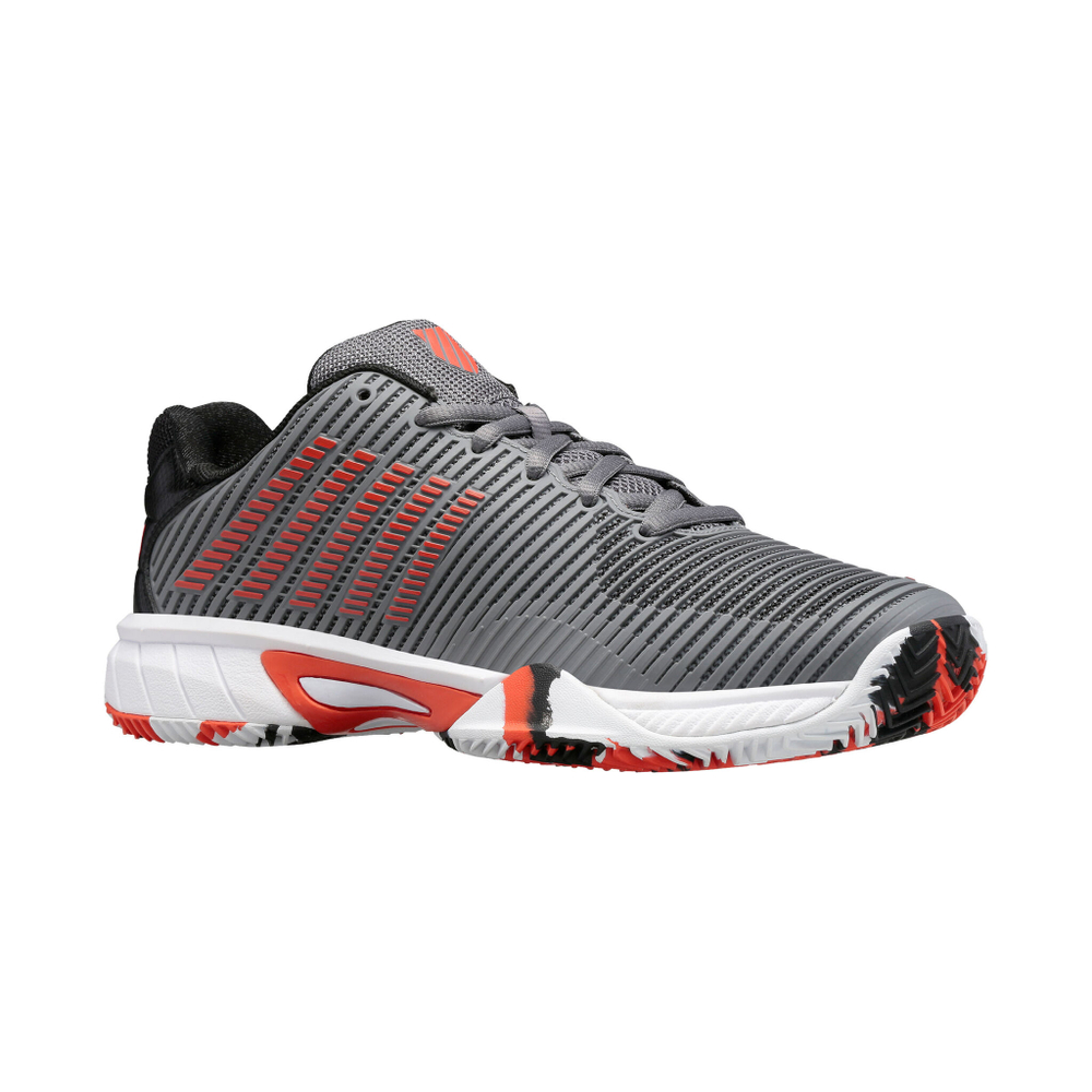 Детские теннисные кроссовки K-Swiss Hypercourt Express 2 Clay Court Shoe Kids - Grey, Orange