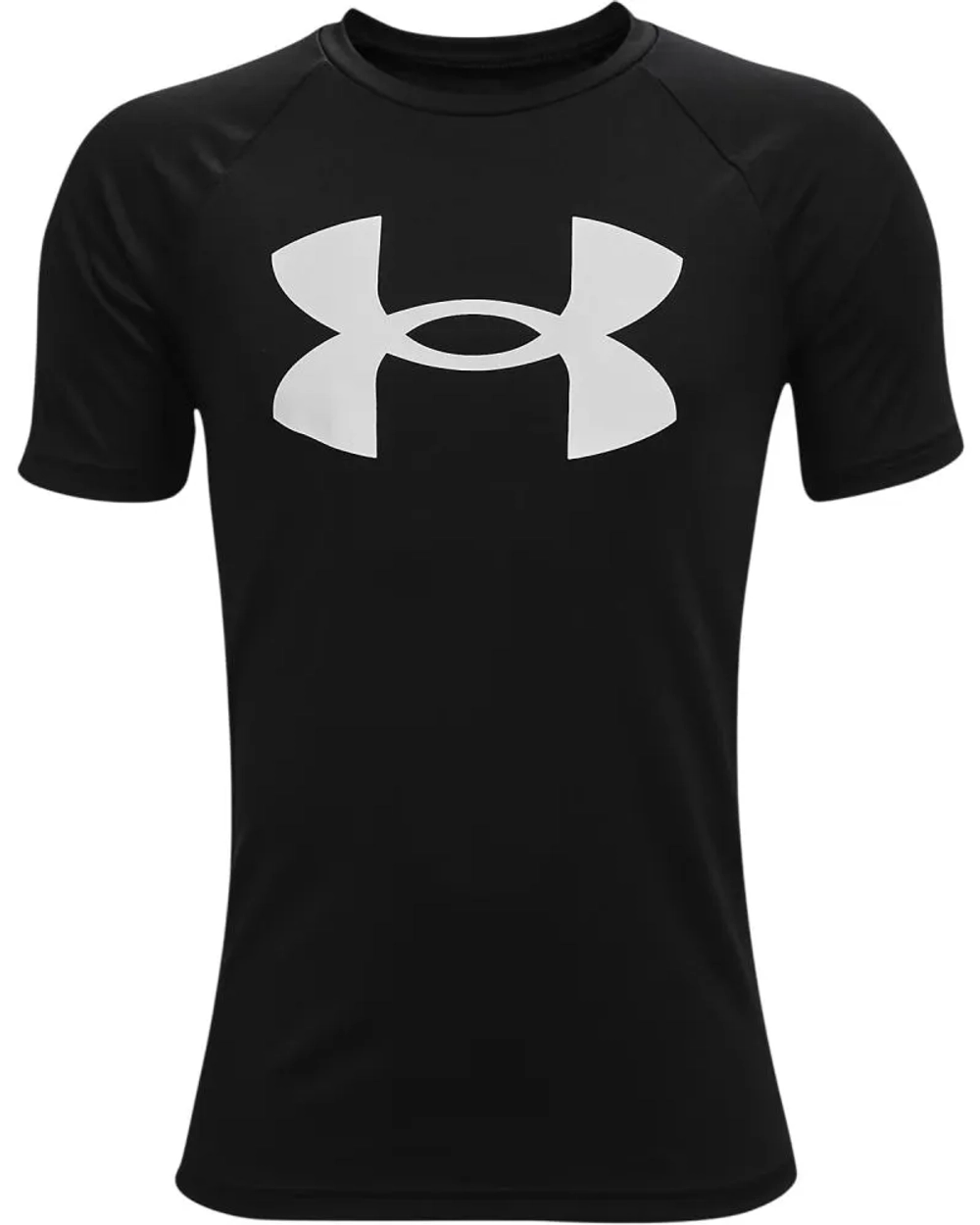 Футболка для мальчика теннисная Koszulka tenisowa Under Armour Tech Big Logo - black/graphite