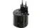 Переходник TDM 2,5A 5в1 с USB зарядкой 1000мА черный 30614