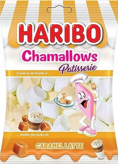 Haribo Chamallows Caramel Latte суфле-маршмеллоу, Бельгия, 150 г
