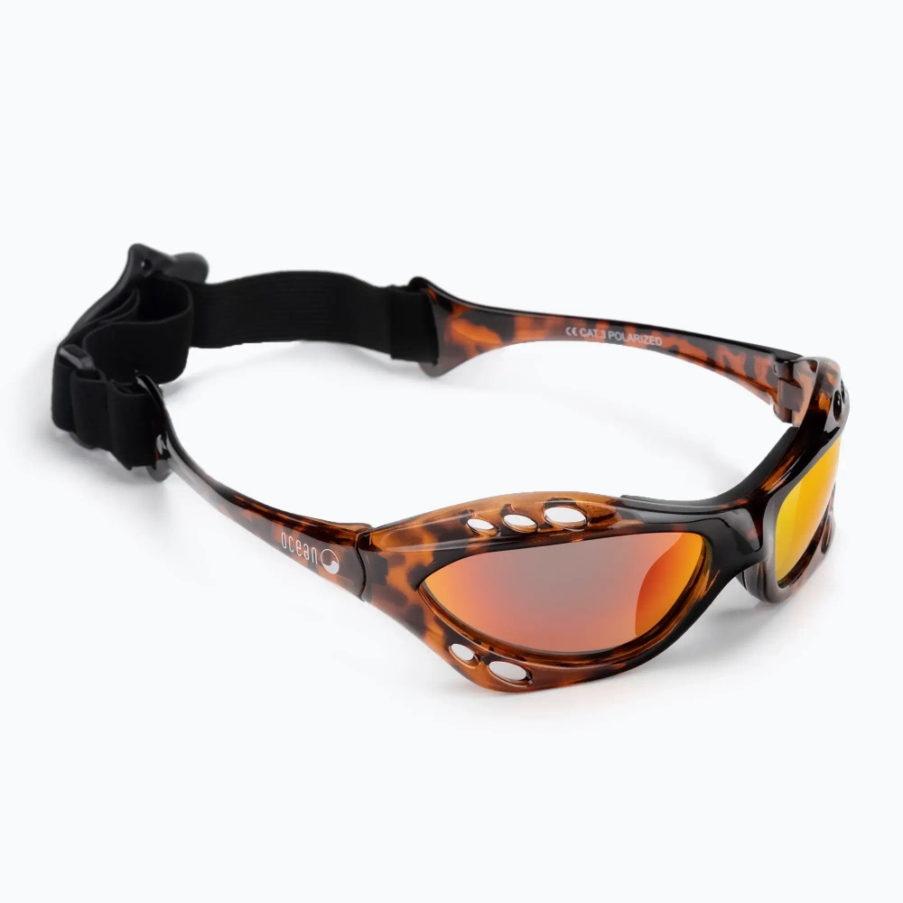 Спортивные очки OCEAN Cumbuco Transparent Braun / Revo Orange Polarized lenses