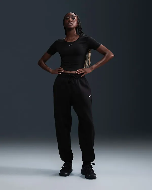 Брюки спортивные женские NIKE W NSW PHNX FLC HR OS PANT 2