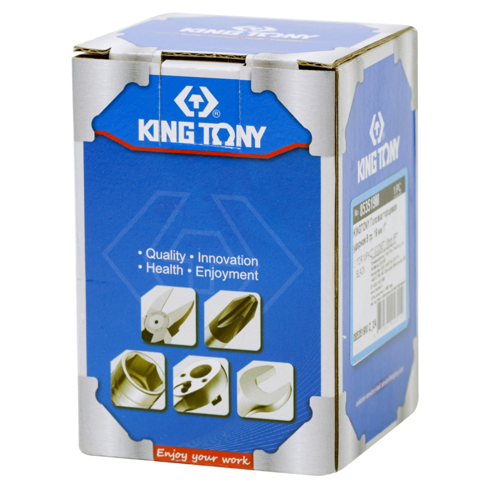 Головка торцевая ударная шестигранная 1", 19 мм KING TONY 853519M