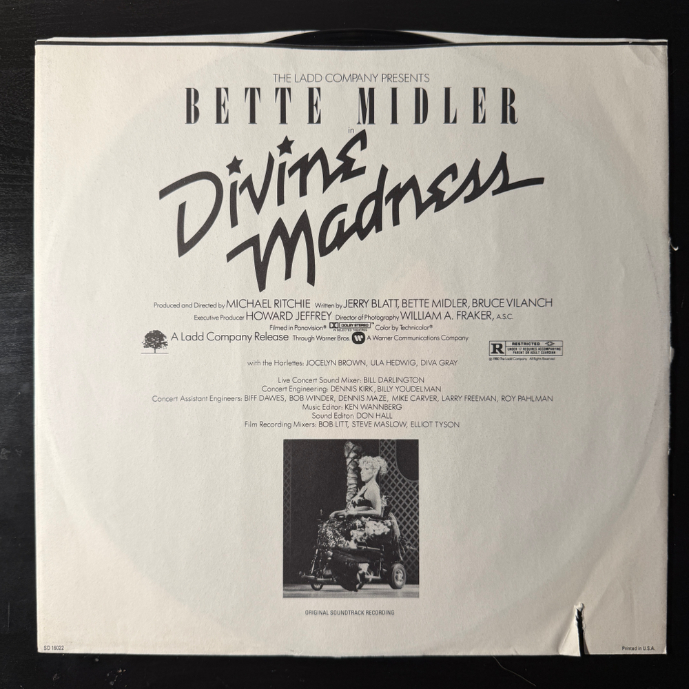 Bette Midler ‎– Divine Madness (США 1980г.)