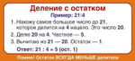 Карточка Запомни! Деление с остатком (формат 61 х 131 мм)