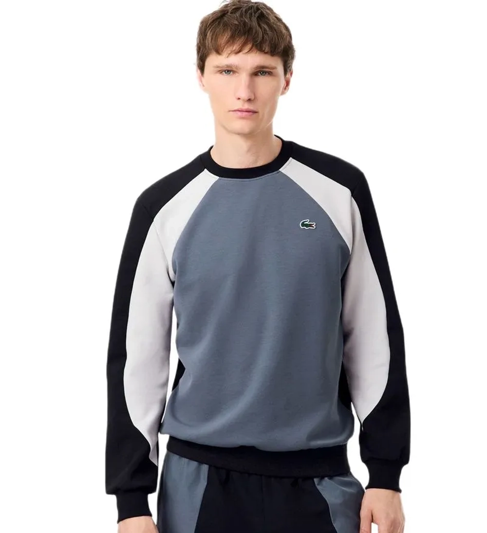 Куртка теннисная Lacoste Sport Colour Block - black/grey