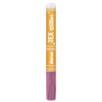Маркер для ткани Darwi TEX Glitter, 2мм (с блестками) (475 розовый), DA0140013