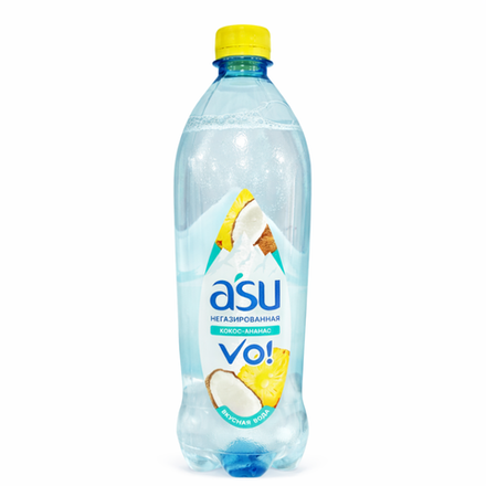 Минеральная вода Asu Кокос-ананас негазированная 1 л