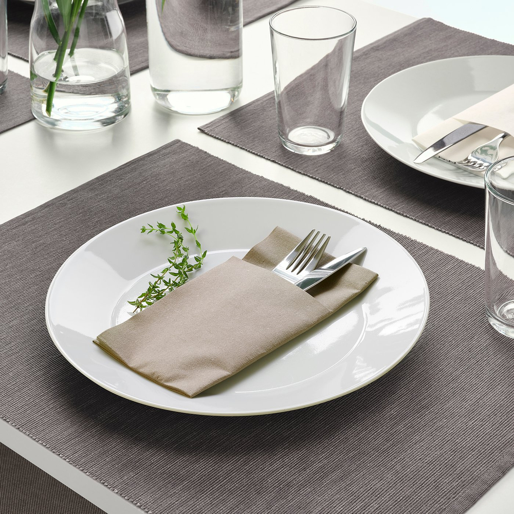IKEA MOTTAGA  (ИКЕА МОТТАГА)  -  Салфетки бумажные - бежевые 38х38 см