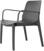 Кресло пластиковое Scab Design Ginevra Lounge, антрацит