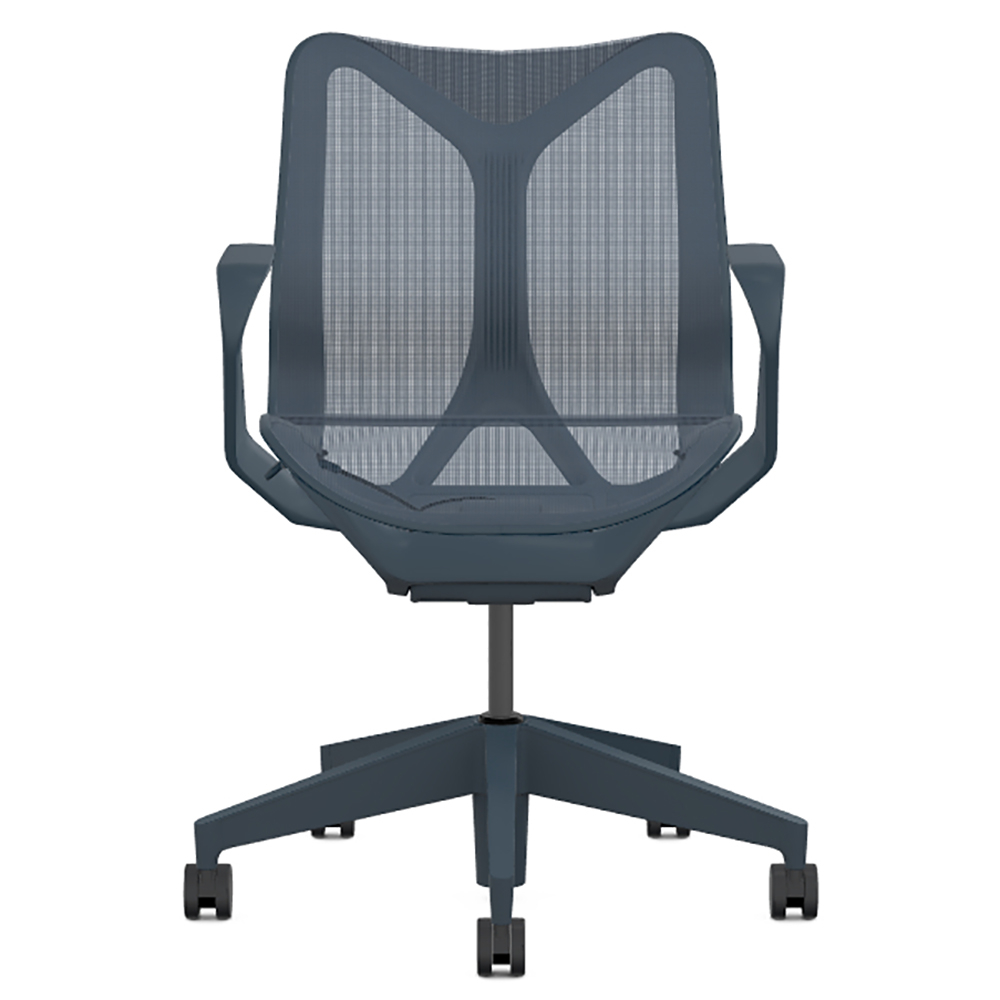 Кресло Herman Miller Cosm, низкая спинка, цвет Nightfall, нерегулируемые подлокотники