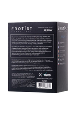 Небольшая анальная вибровтулка Erotist Arrow - 8,5 см. (Цвет: черный)