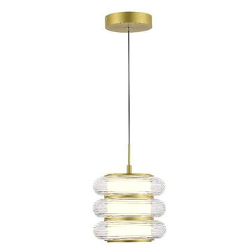 Подвесной светильник LED 16W 3000K SL6239.203.03 золотистый/прозрачный Frittela ST-Luce