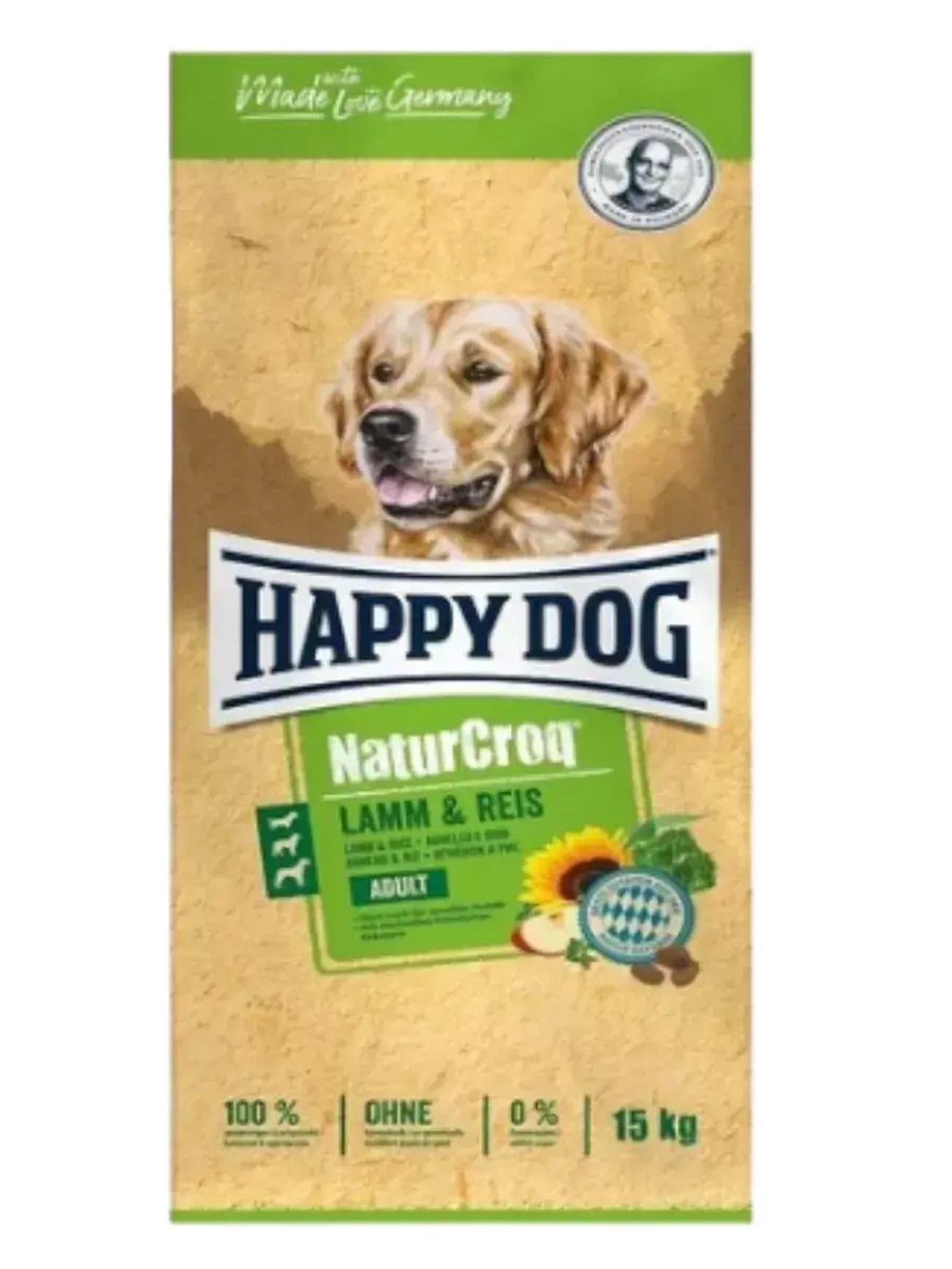 Happy Dog NaturCroq (Хэппи Дог Натуркрок) с ягнёнком сухой корм для собак 15кг