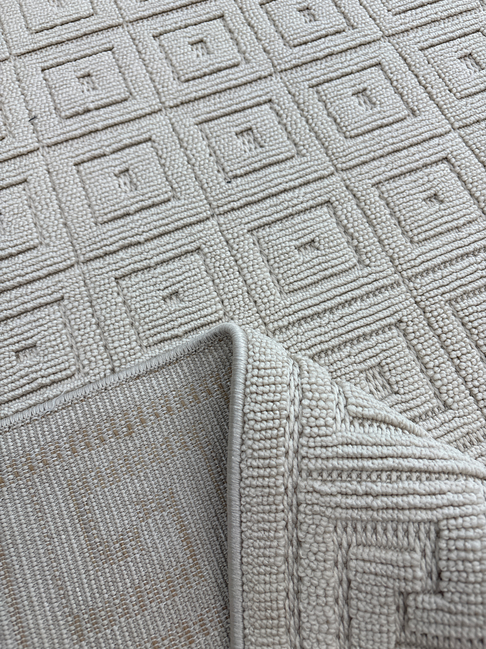 Ковер LOOPY L0009A BEIGE / BEIGE Прямоугольник