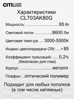 Потолочный светодиодный светильник Citilux Старлайт Смарт CL703AK80G