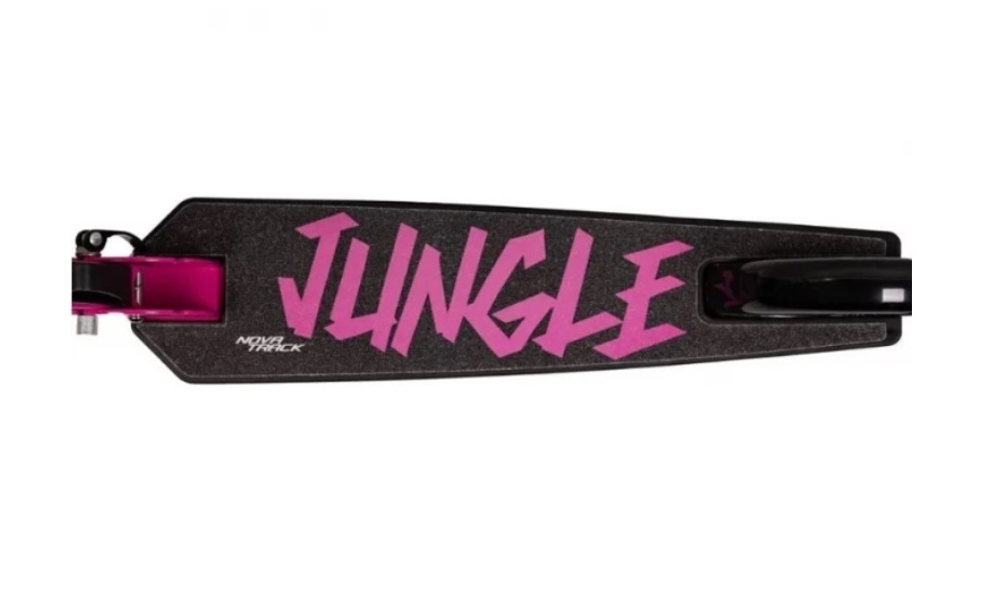 Самокат детский Novatrack Jungle Pro, 145 мм, розовый