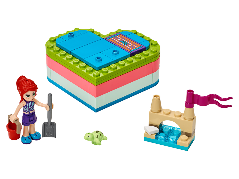 Конструктор Лего Френдс Летняя шкатулка-сердечко Мии 41388 | LEGO Friends Mia’s Summer Heart Box | набор 85 детали 6+