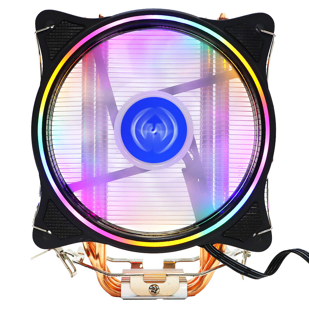 Кулер для CPU Mastero MC-120, 1х120мм, 4-pin, Al+Cu, серебристый-черный-белый/FRGB, 800-1500rpm, 38.5CFM, 22дБ, 4-PIPE(прямой контакт), TDP 140Вт, INTEL 1700/1200/115x/775, AMD AM5/AM4/AM3(+)/AM2(+)/FM2(+)/FM1 (MC120TW-PWM-RGB)