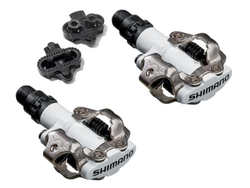 Педали Shimano, M520W, SPD, с шипами, цв. Белый EPDM520W