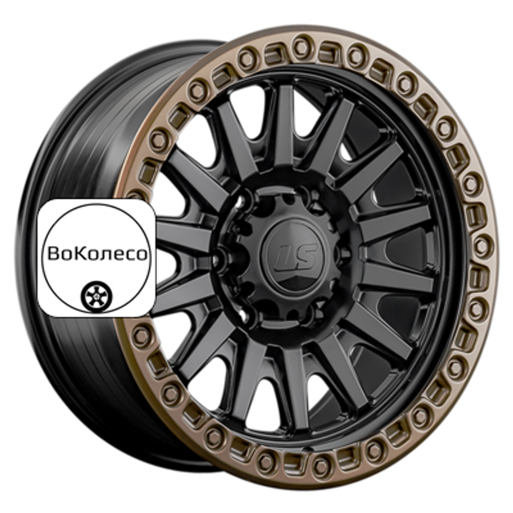 9x17/6x139,7 ET20 D106,1 RC90 BKS+BZSDSL (конус, Колпак+лого) LS FlowForming
