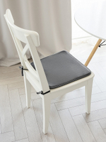 Подушка на стул DeNASTIA мемори 40x35x38, 100%ПЭ, графит