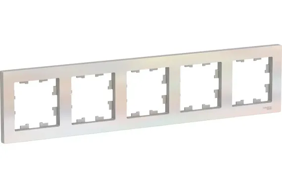 Рамка Systeme Electric ATLASDESIGN 5-постовая белая 35951