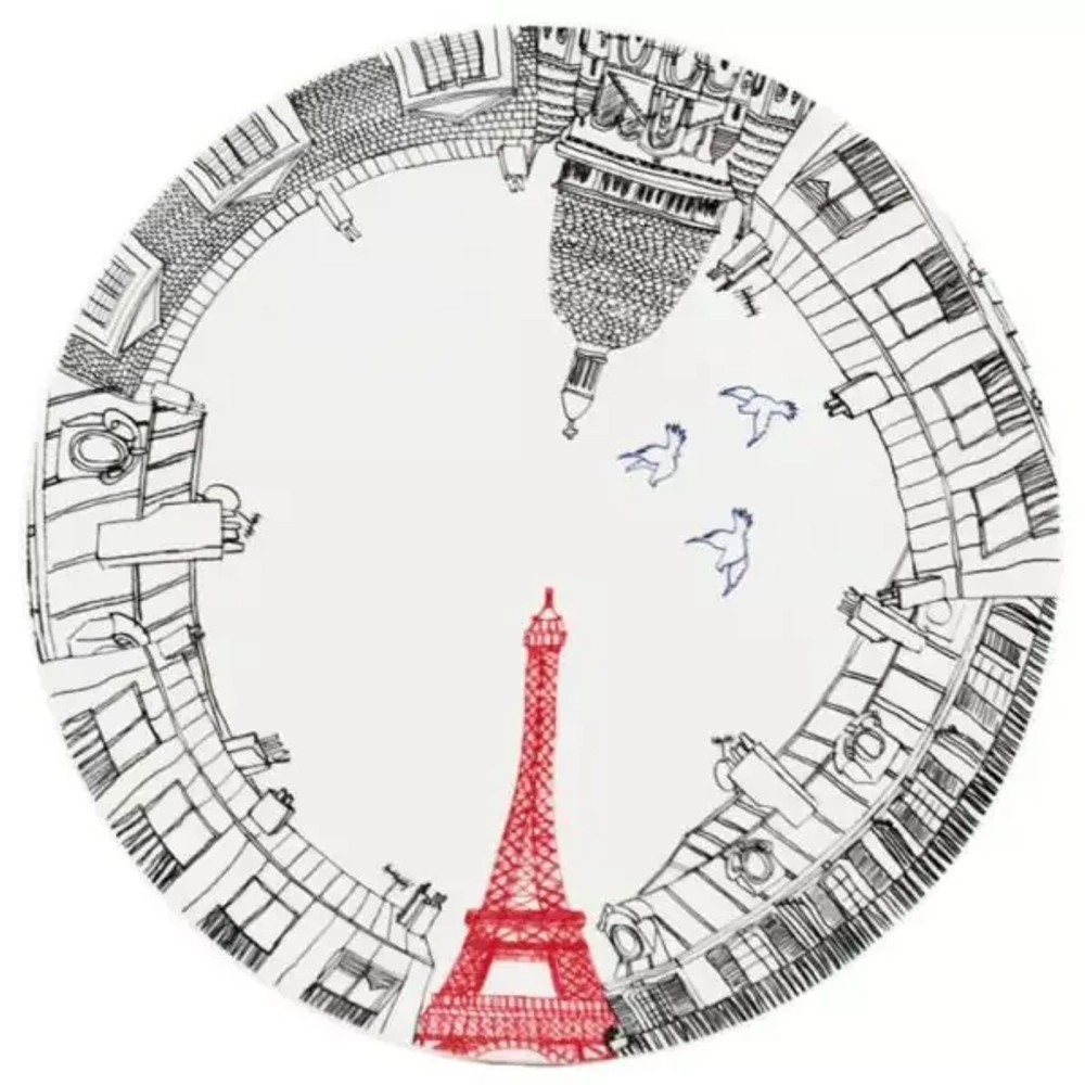 Блюдо круглое Gien Ca C'Est Paris (30 см)