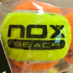 Мячи для пляжного тенниса Nox ITF Beach Tennis пакет 3 шт.