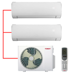 Мульти сплит-система TOSOT на 2 комнаты (30+50 кв.м.) серия LYRA INVERTER