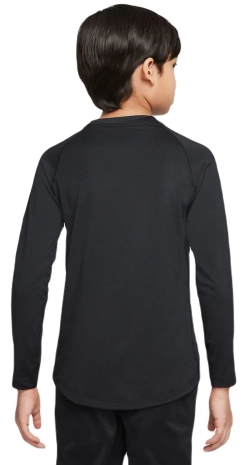 Детская теннисная футболка Nike Boys Pro Dri-FIT Long Sleeve Top - black