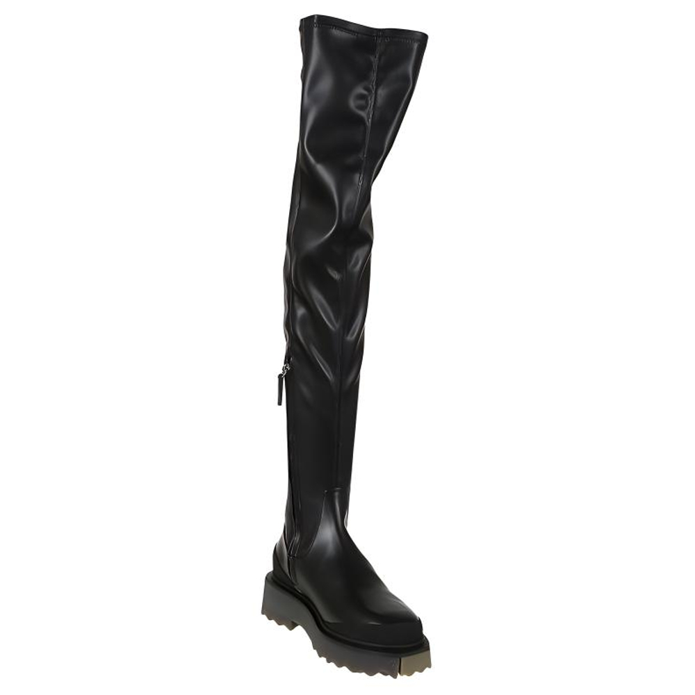 OFF WHITE Knee high Boots Women"s Black