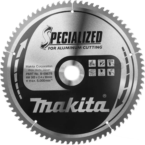 Диск по алюминию 305х30х2,4 мм, 80 Makita B-09678