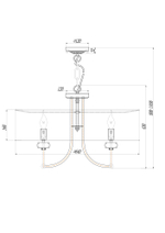 Подвесной светильник Maytoni ARM006PL-08G