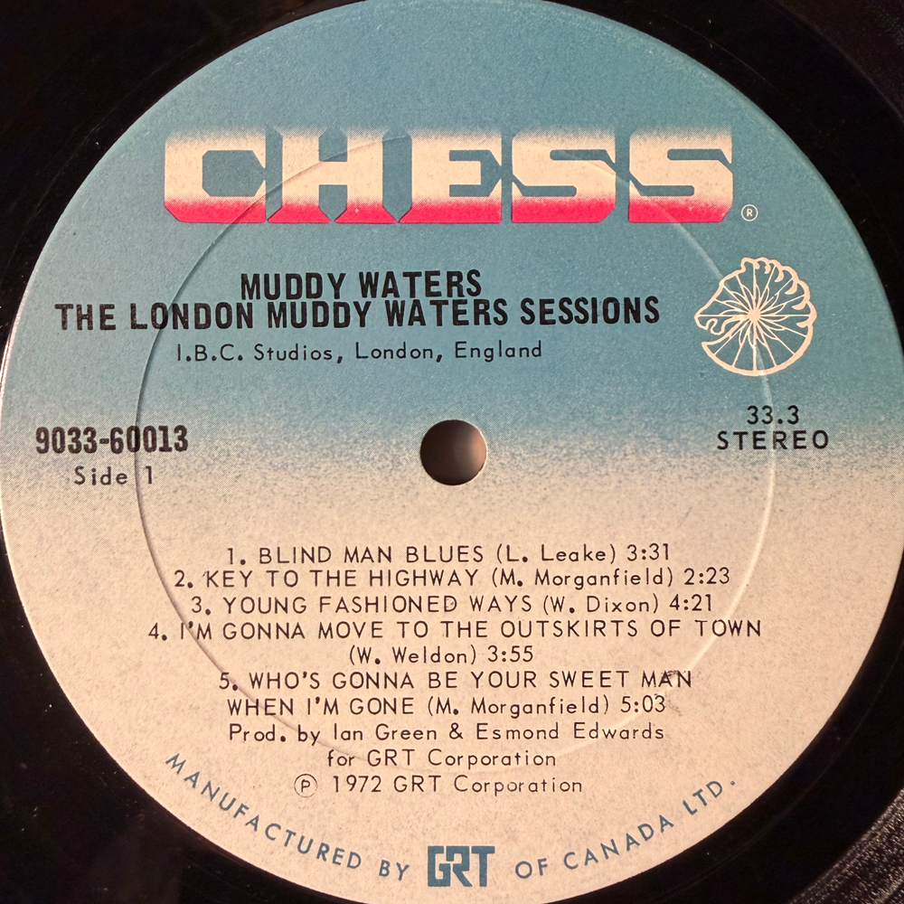 Muddy Waters – The London Muddy Waters Sessions (Канада 1972г.) Т