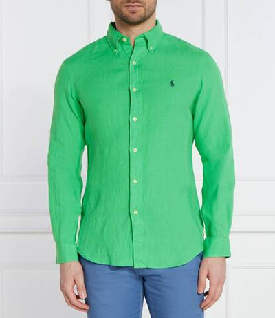 льняная рубашка POLO RALPH LAUREN - зеленый(710794141)