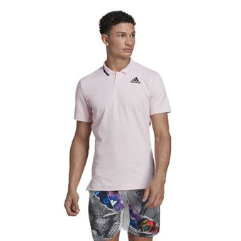 Мужское теннисное поло Adidas US Series Polo - Розовый