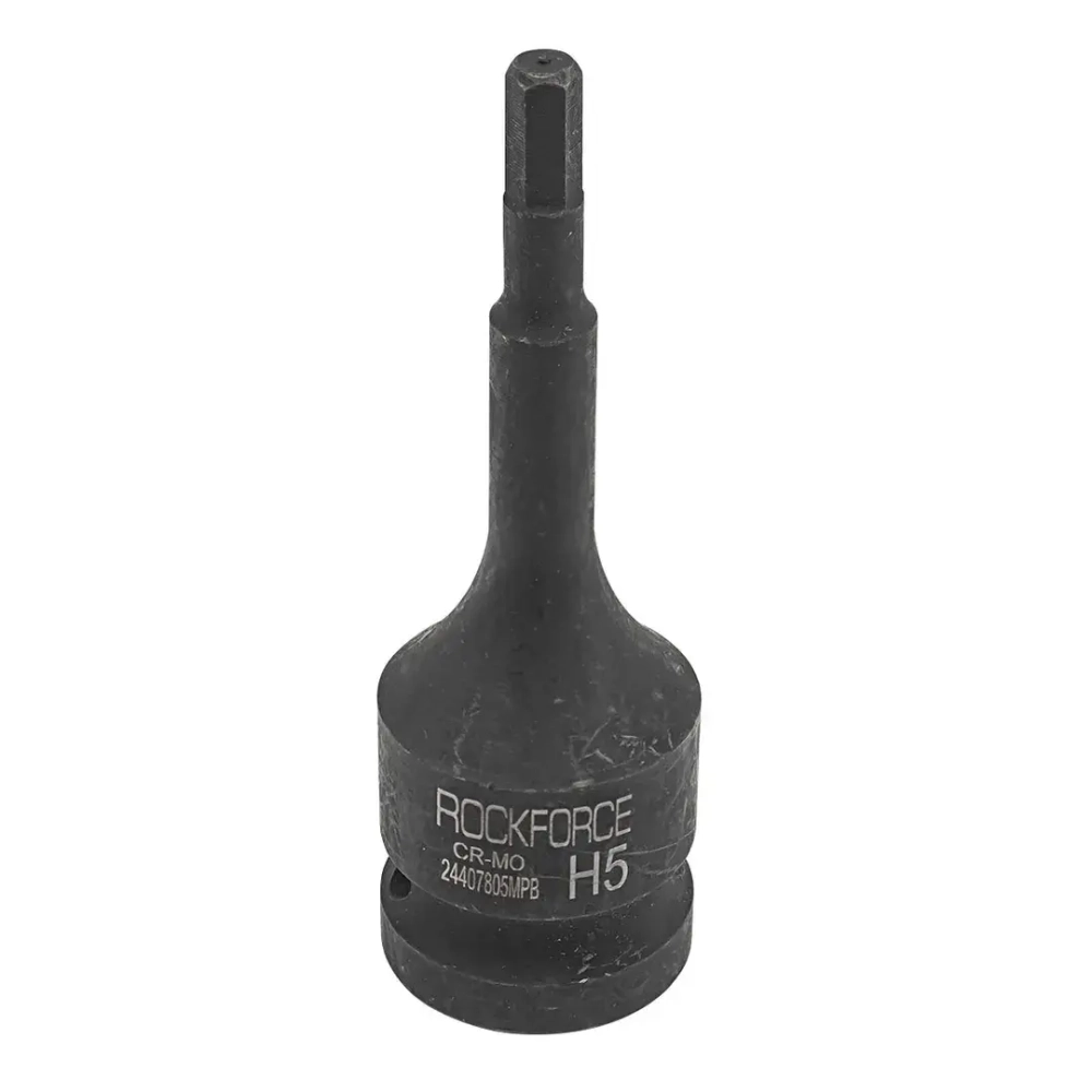Головка-бита 6-гранная ударная 5мм,1/2'' RockForce RF-24407805MPB