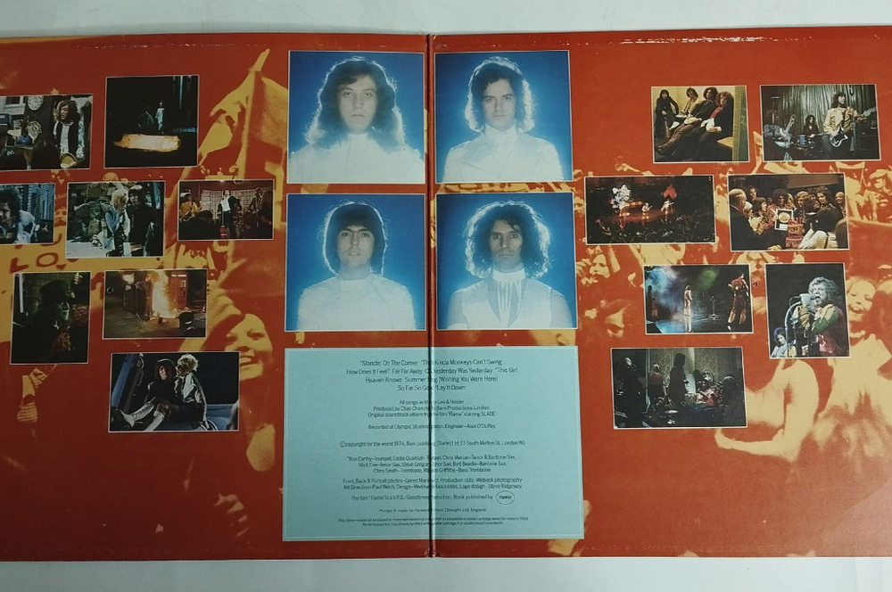 Винтажная виниловая пластинка LP Slade In Flame (UK 1974)