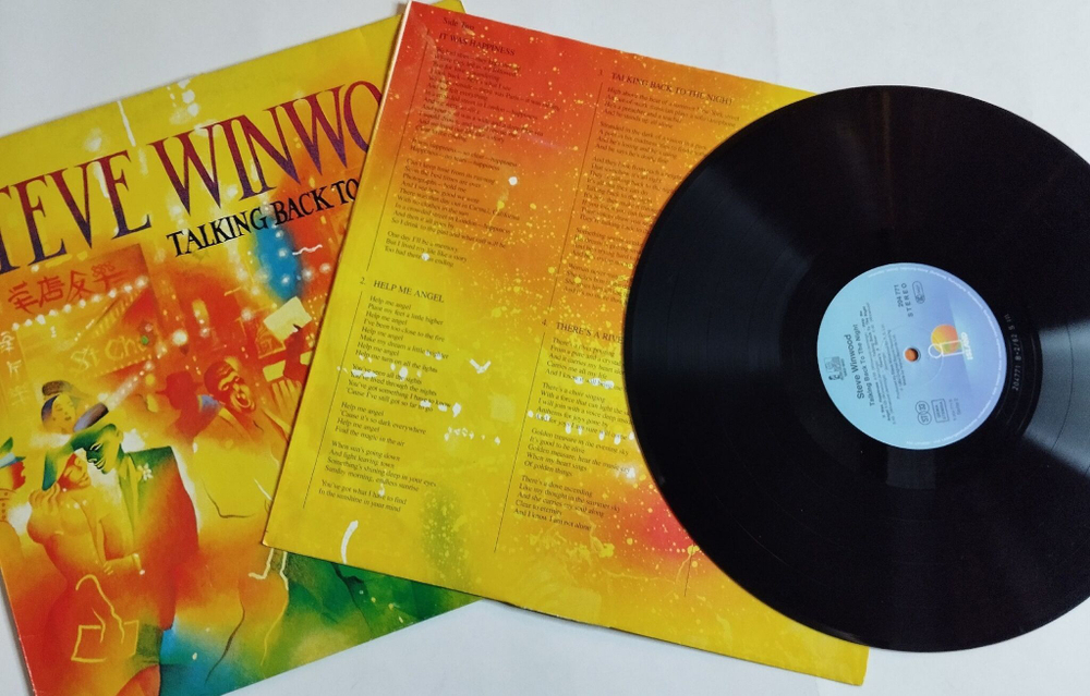 Винтажная виниловая пластинка LP Steve Winwood Talking Back To The Night (Germany 1982)