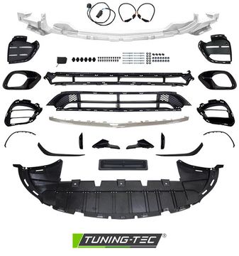 Бампер передний SPORT CHROME STYLE PDC для MERCEDES CLA W118 19-23